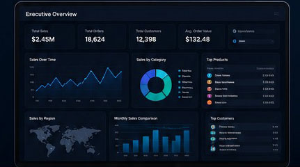 Retail Analytics Dashboard Interface Mockup